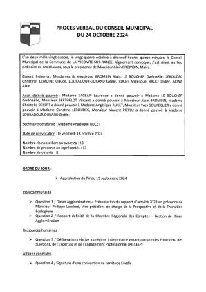 24 OCTOBRE 2024