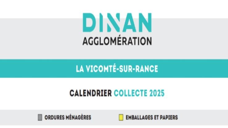 Calendrier des collectes 2025