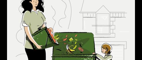 Mise à disposition de composteurs individuels pour les habitants avec jardin