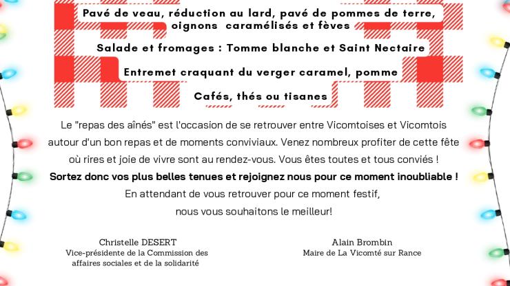 Repas des Aînés, organisé par le CCAS - 12 Octobre 2025