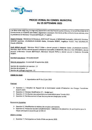 25 SEPTEMBRE 2025