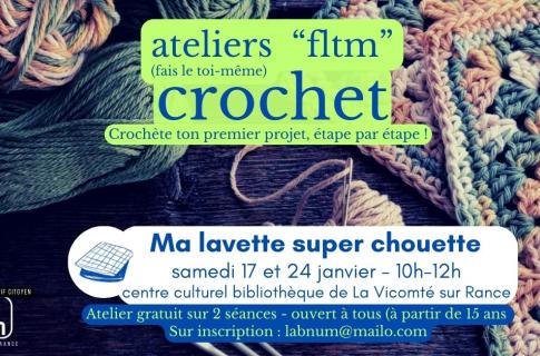 Événement : Atelier Crochet - Ma lavette super chouette