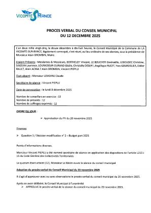 12 DECEMBRE 2025