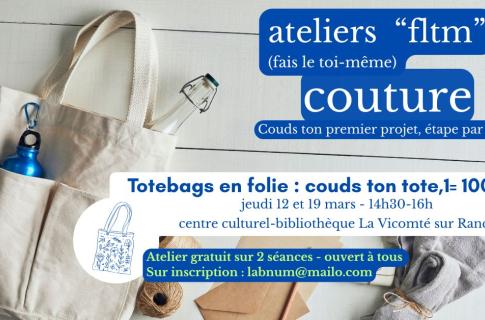 Événement : Totebags en folie : couds ton tote 100% pratique,...