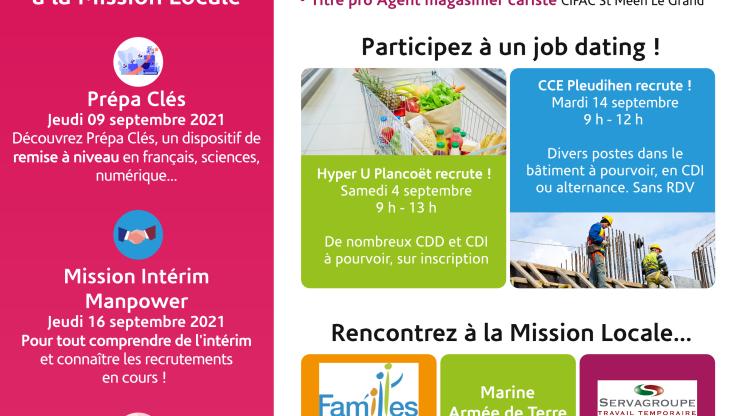 En septembre avec la Mission Locale