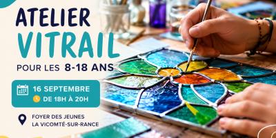 Atelier vitrail pour les 8-18 ans