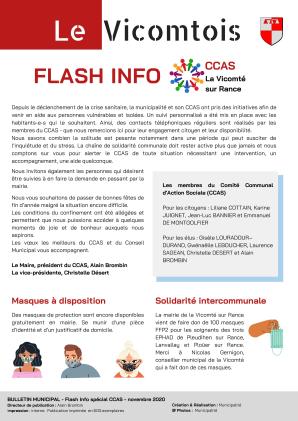 Flash Infos Novembre 2020