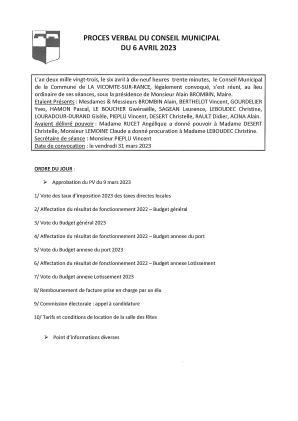 6 AVRIL 2023